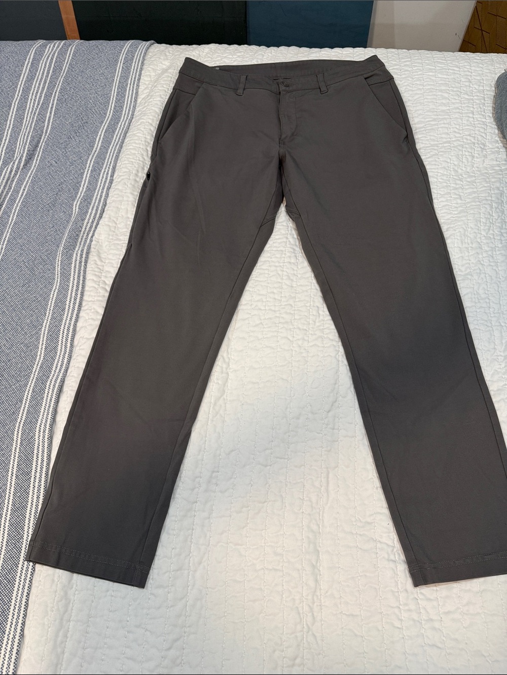 BYLT Men's Dark Gray Stretch Casual Pants